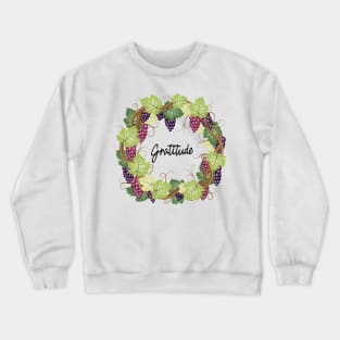 Gratitude - Grape Vines Crewneck Sweatshirt